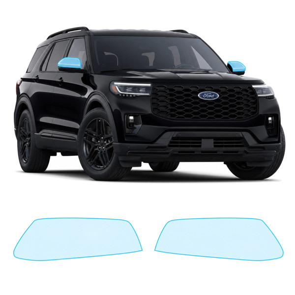 Антигравийная защитная бронепленка по лекалам для Ford Explorer (US) VI facelift 2024- зеркала