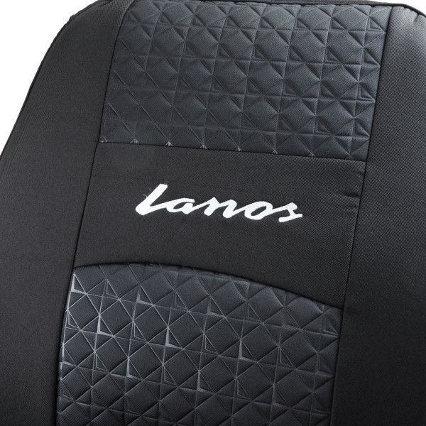 Чехлы для сидений модельные на Daewoo Lanos / Sens комплект Черный ромб