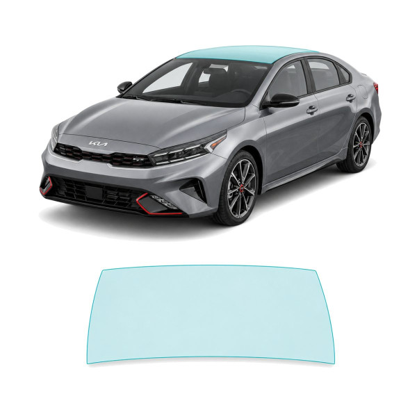 Антигравійна захисна бронеплівка за лекалами для Kia Cerato/Forte BD facelift 2022-2024 - зона даху