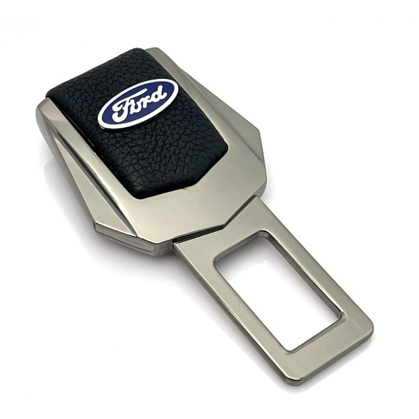 Заглушка ремня безопасности с логотипом Ford Темный Хром 1 шт