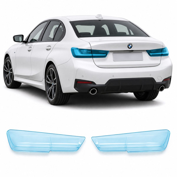 Антигравийная защитная бронепленка по лекалам для BMW 3 Series G20 facelift 2022- задние фонари стопы