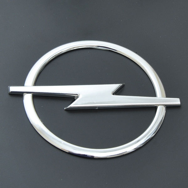 Емблема для Opel 126 x 152 мм пластикова Xром Скотч (Omega B)