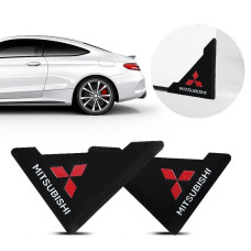 Защита углов двери Mitsubii 2 шт Резиновые 45х58х47 мм на скотче Черные Усиленные (противоударные чехлы от сколов)
