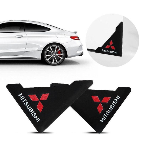 Защита углов двери Mitsubii 2 шт Резиновые 45х58х47 мм на скотче Черные Усиленные (противоударные чехлы от сколов)