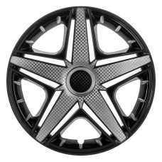 Ковпак колеса Star NHL R14 чорний карбон 4 шт