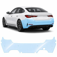 Антигравийная защитная бронепленка по лекалам для BMW i4 G26 2021- задний бампер