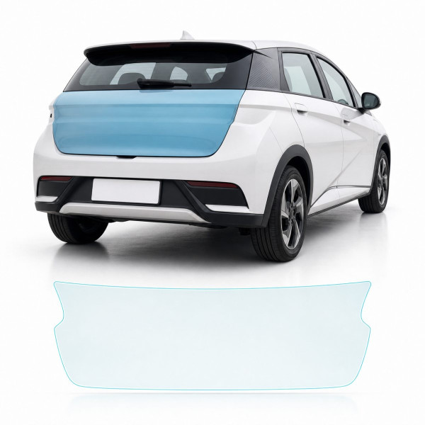 Антигравийная защитная бронепленка по лекалам для BYD Dolphin I 2021-2024 - зона крышки багажника