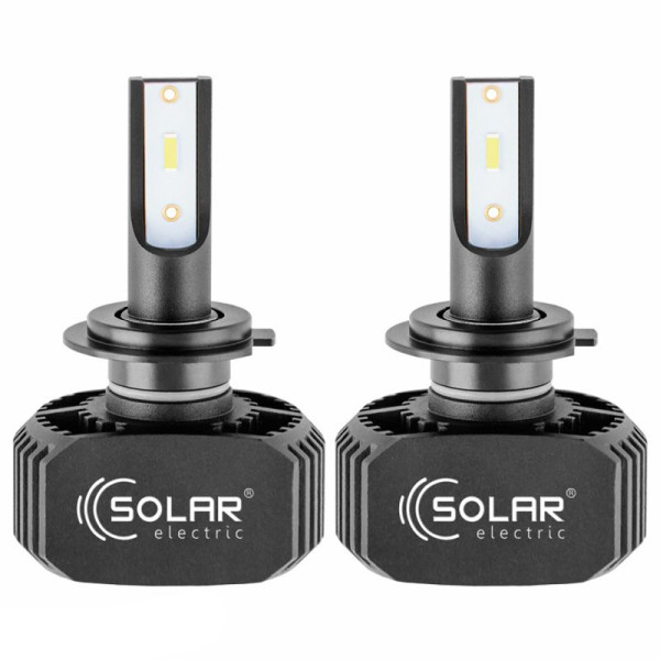 LED лампи автомобільні Solar H7 12/24V 40W 6000K 5000Lm CSP1860 2 шт (8207)