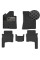 Коврики в салон EVA для Hyundai Santa Fe 2006-2010 (Доресталинг) с подпятником Черные 5 шт