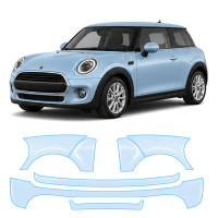 Антигравийная защитная бронепленка по лекалам для Mini Cooper F56 facelift 2018-2021 - полный кузов
