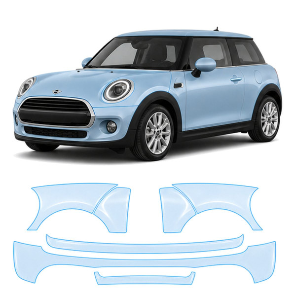 Антигравійна захисна бронеплівка за лекалами для Mini Cooper F56 facelift 2018-2021 - повний кузов