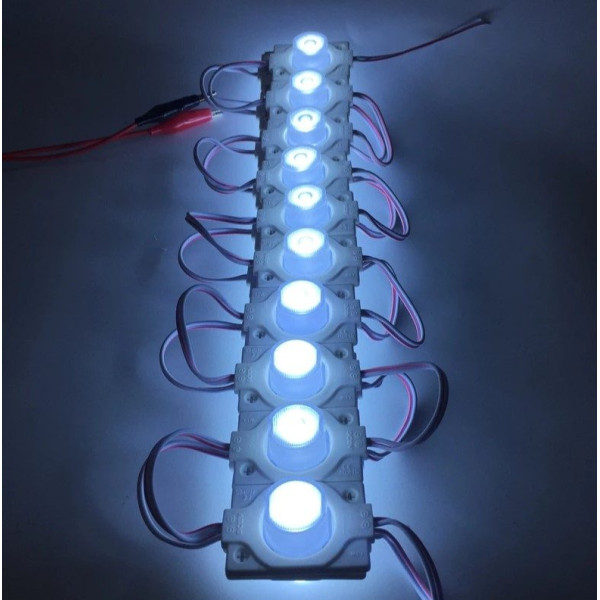 Світлодіодний модуль 12V SMD3030 1,5W 46x32 мм IP67 120lm Біле світло 1 шт