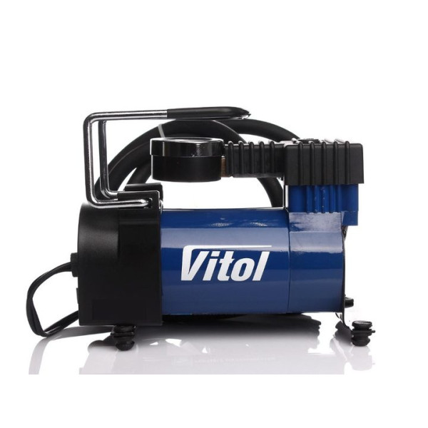 Компрессор автомобильный Vitol 100psi 12Amp 35л R13-15 прикуриватель (K-20)