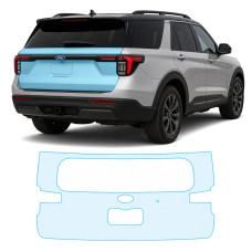 Антигравийная защитная бронепленка по лекалам для Ford Explorer (US) VI facelift 2024- зона крышки багажника