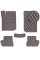 Коврики в салон для Citroen C2 2003-2010 Экокожа с подпятником Коричневые 5 шт (Rombus)