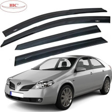 Дефлекторы окон ветровики HIC для Nissan Primera (P12) 2002-2007 Оригинал (NI29)