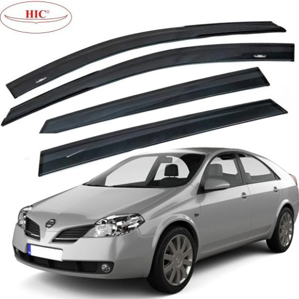 Дефлектори вікон вітровики HIC для Nissan Primera (P12) 2002-2007 Оригінал (NI29)