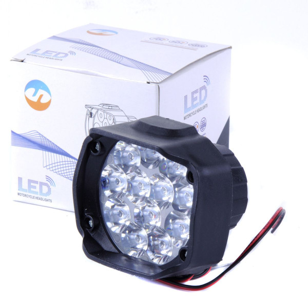 Додаткова LED фара 65x78x70 мм / 12W (1W*12) 12-85V Далеке світло 1 шт
