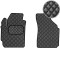 Коврики в салон передние для Daewoo Matiz 1997-2008- Экокожа 2 шт (Rombus)