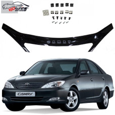 Дефлектор капота мухобойка для Toyota Camry 30 2001-2006 Евро Крепление (Vip Tuning) TYA04