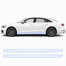 Антигравійна захисна бронеплівка за лекалами для Audi A8 D5 2017-2021 - нижня зона кузова