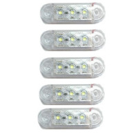 Габарит LED прямоугольный 65х20 мм / 12/24V / 3 диода / Белый 1 шт (MRT 52 К 171)