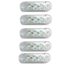 Габарит LED прямоугольный 65х20 мм / 12/24V / 3 диода / Белый 1 шт (MRT 52 К 171)