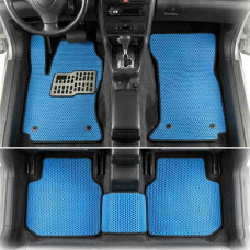 Коврики в салон EVA для Audi A4 B5 1994-2001 с подпятником Синие 5 шт