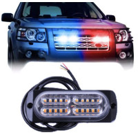 Страбоскоп Світлодіодний 12-24V / LED 4 Шт / 12 Режимів / Білий 1 шт (BS-20LED W)