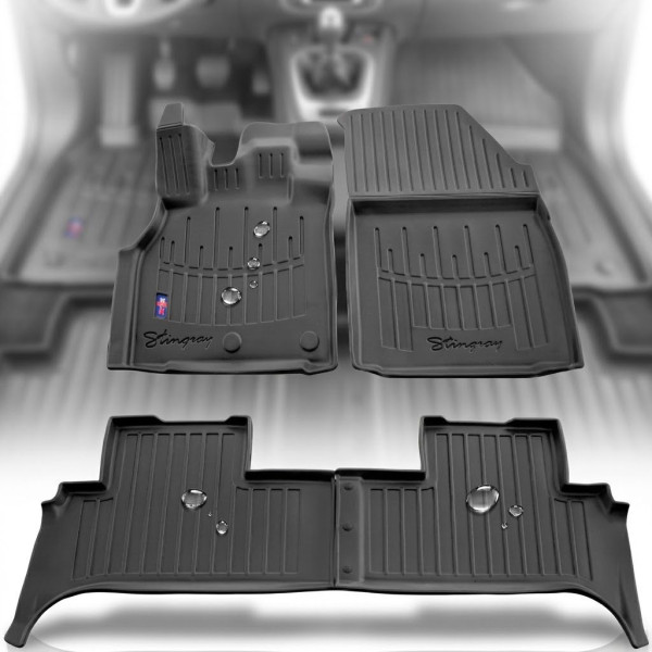 Автомобільні 3D килимки в салон для Renault Scenic III / Grand Scenic III 2009-2016 Високий борт