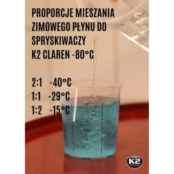 Зимний омыватель стекла концентрат Нейтральный K2 -80°C 1 л (K611)