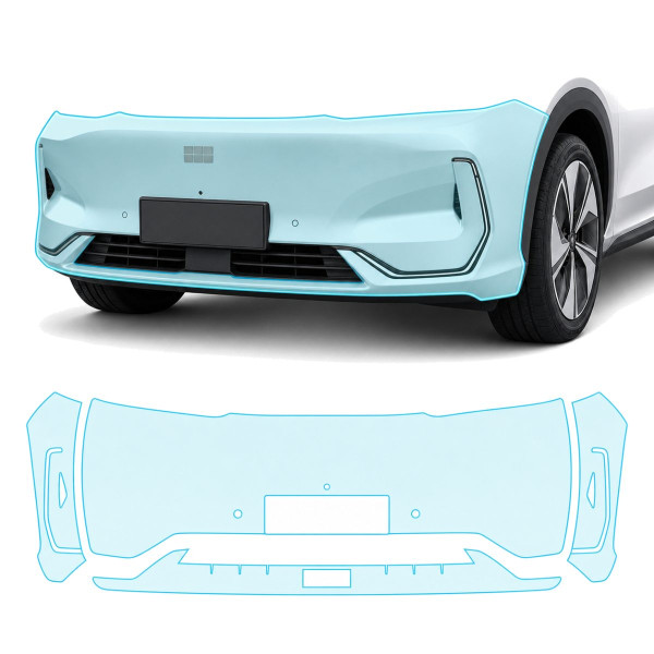Антигравійна захисна бронеплівка за лекалами для Geely Galaxy E5 (EX5) I 2024- передній бампер