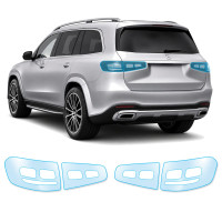 Антигравийная защитная бронепленка по лекалам для Mercedes-Benz GLS X167 facelift 2023- задние фонари стопы