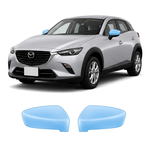 Антигравийная защитная бронепленка по лекалам для Mazda CX-3 DK 2015-2021 - зеркала
