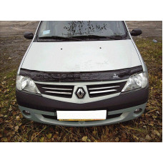 Дефлектор капота мухобойка Renault Logan 2005-2012