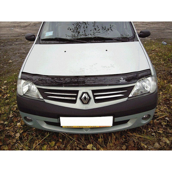 Дефлектор капоту мухобійка для Renault Logan 2005-2012