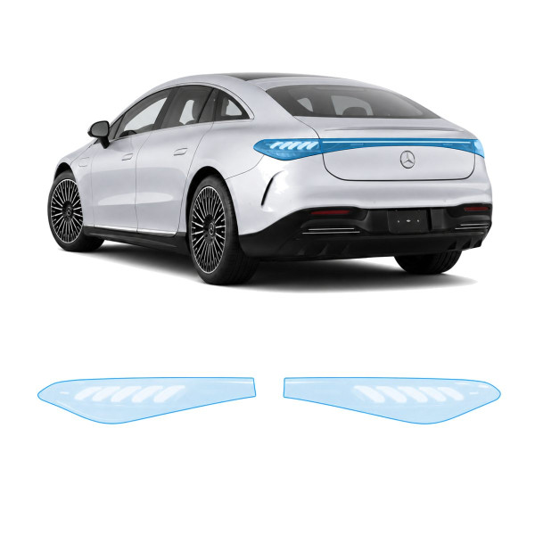 Антигравийная защитная бронепленка по лекалам для Mercedes-Benz EQS 2021- задние фонари стопы