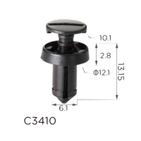Кліпса підкрилок Renault 7703072361 Fiat 51761163  (C3410)