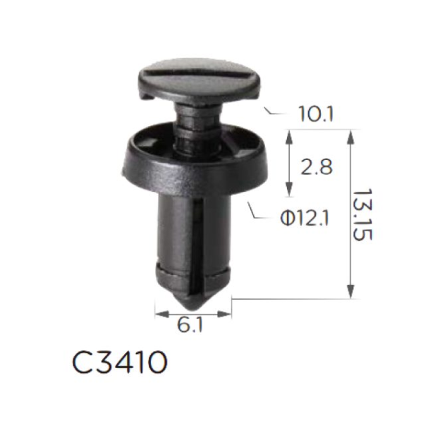 Кліпса підкрилок Renault 7703072361 Fiat 51761163  (C3410)