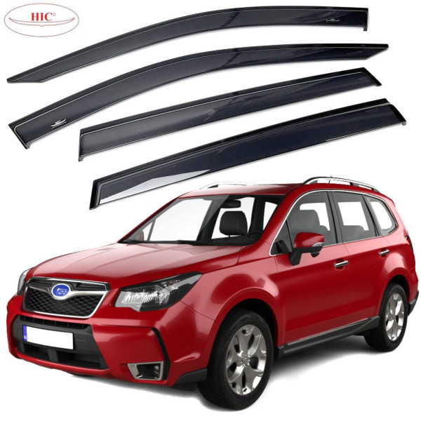 Дефлекторы окон ветровики HIC для Subaru Forester (SJ) 2012-2018 Оригинал (SUB18)