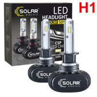 LED лампи автомобільні Solar H1 12/24V 50W 6500K 6000Lm 2 шт (8601)