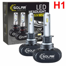 LED лампи автомобільні Solar H1 12/24V 40W 6500K 5000Lm CSP1860 2 шт (8201)
