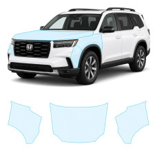 Антигравийная защитная бронепленка по лекалам для Honda Passport III facelift 2022- капот и передние крылья