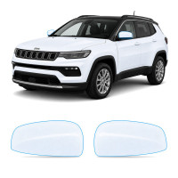Антигравийная защитная бронепленка по лекалам для Jeep Compass MP facelift 2021- зеркала