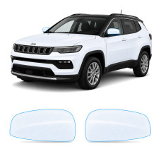 Антигравійна захисна бронеплівка за лекалами для Jeep Compass MP facelift 2021- дзеркала