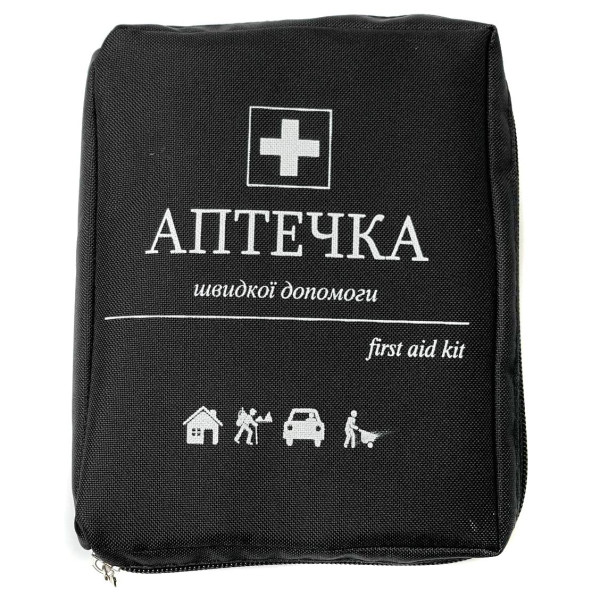 Аптечка автомобільна First Aid Kit 24 одиниці (Новокаїн 0,5%, Вугілля, Джгут)