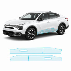 Антигравійна захисна бронеплівка за лекалами для Citroen C4 X I 2022- нижня зона кузова пороги
