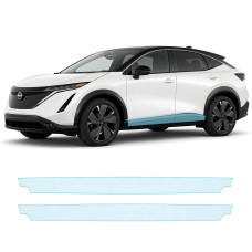 Антигравійна захисна бронеплівка за лекалами для Nissan Ariya 2022- нижня зона кузова пороги