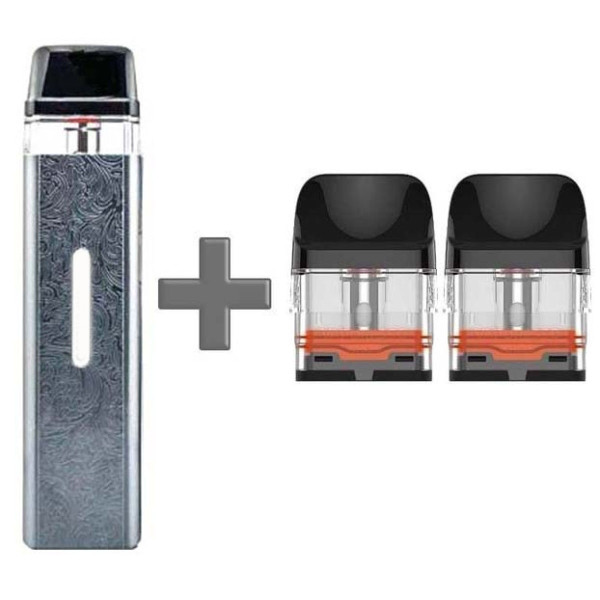 Многоразовый Pod-Набор Vaporesso Xros Mini 1000mAh 2 мл (Картриджей 0.8 ОМ 3 шт) Silver Серебряный (limited edition)