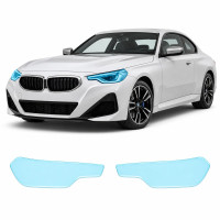 Антигравійна захисна бронеплівка за лекалами для BMW 2 Series G42 2021- оптика (фари та ПТФ)